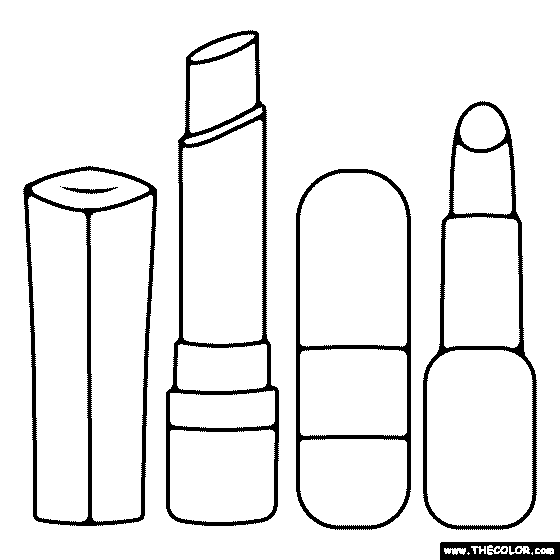 Lipsticks Coloring Page