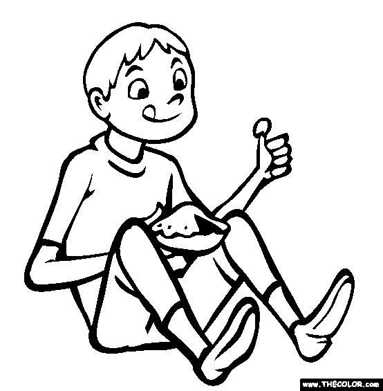 Little Jack Horner Coloring Page