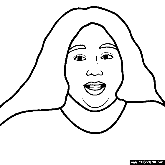 Lizzo Coloring Page