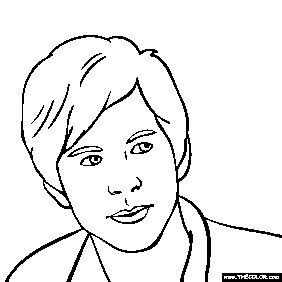 Logan Lerman Coloring Page