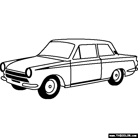 Lotus Cortina Coloring Page