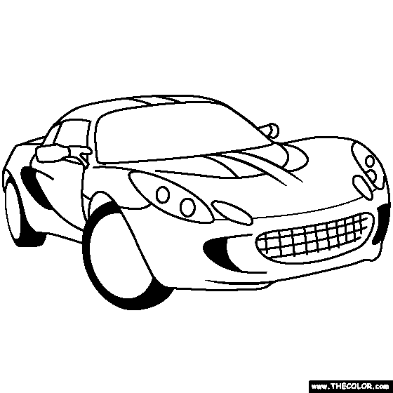 Lotus Elise 1996 Coloring Page