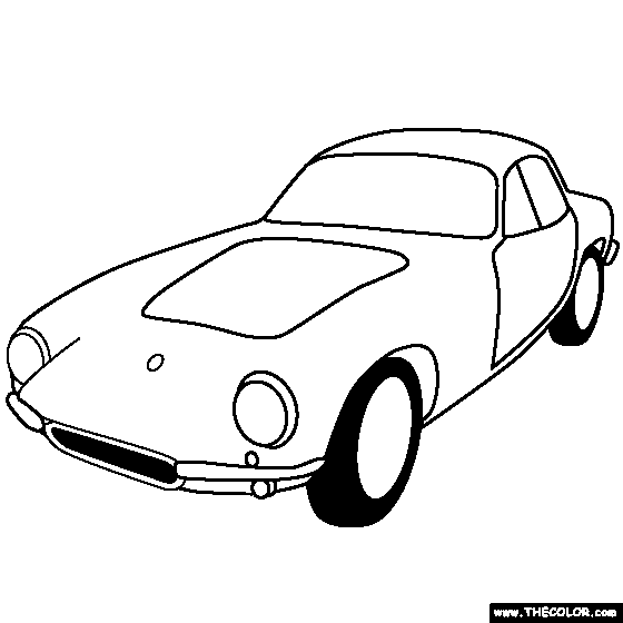 Lotus Elite 1958 coloring page