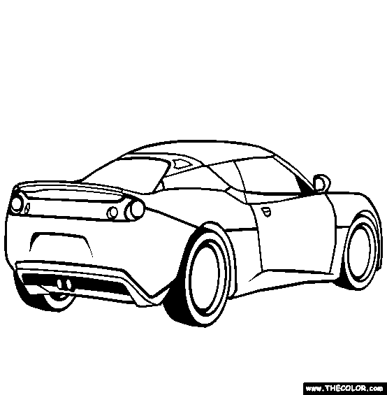 Lotus Evora Coloring Page