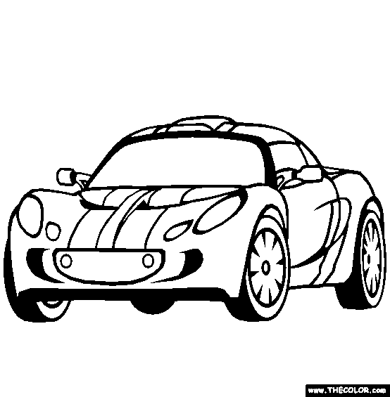 Lotus Exige Coloring Page