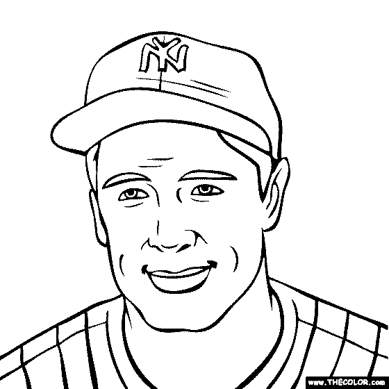 Lou Gehrig Coloring Page