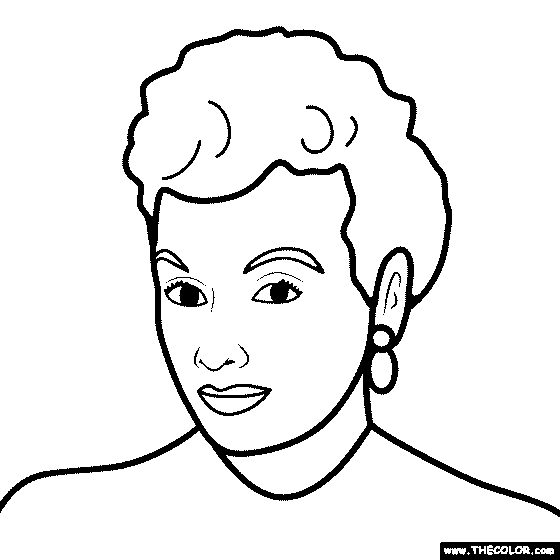 Lucille Ball Coloring Page