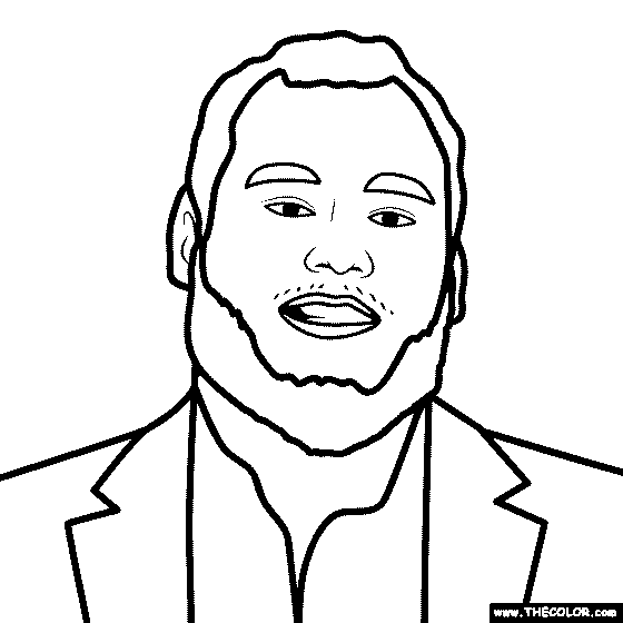 Luke Combs Coloring Page