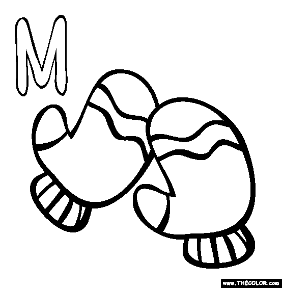 M Coloring Page