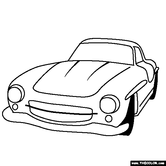 MERCEDES BENZ 300SL GULLWING 1955 Coloring