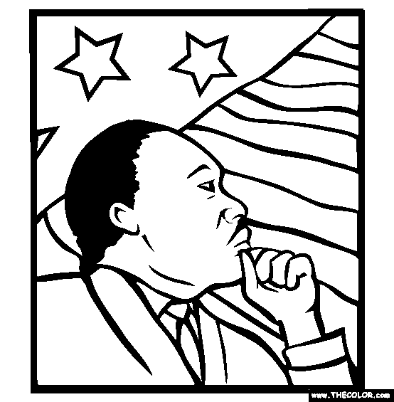 Martin Luther King Coloring Page