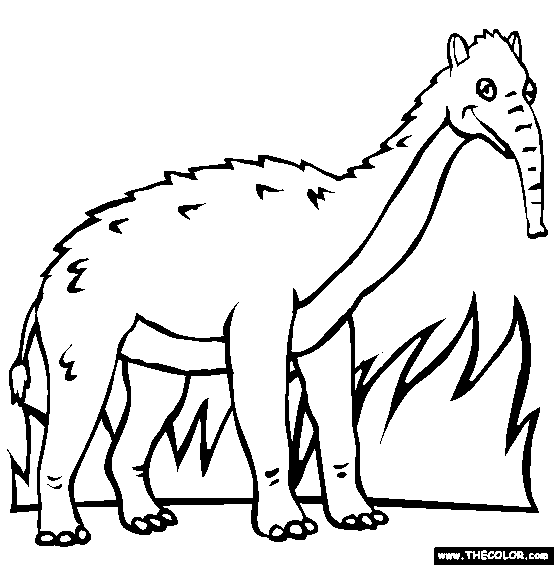 Macrauchenia Coloring Page