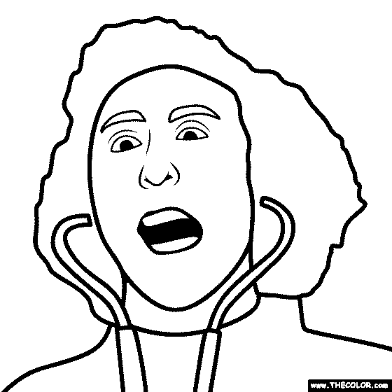 Mad Scientist Coloring Page