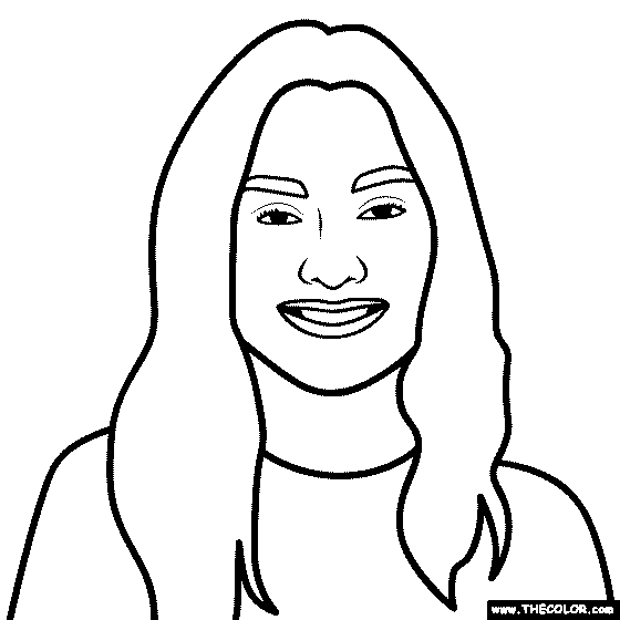 Maddie Ziegler Coloring Page