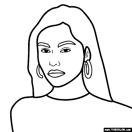 Madison Beer Coloring Page