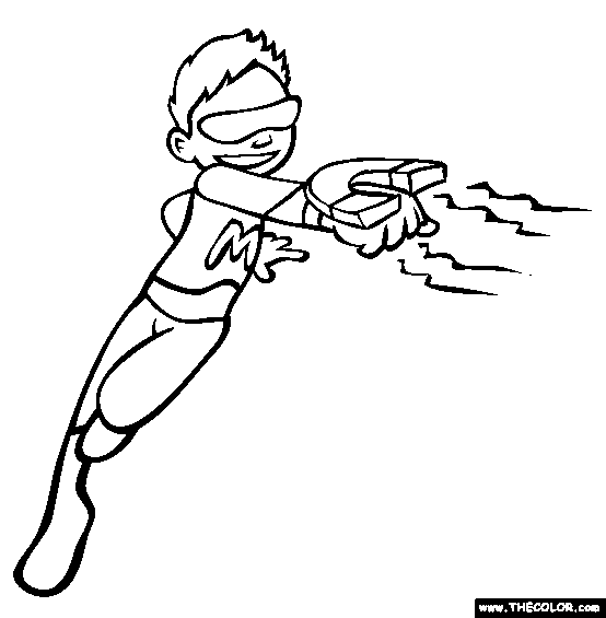 Magnet Boy Coloring Page