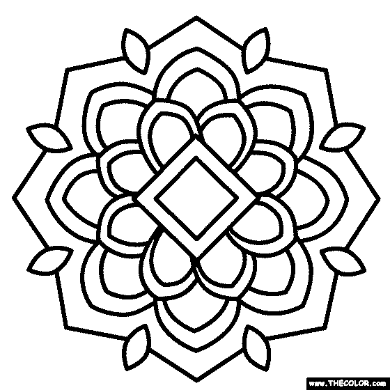 Mandala Coloring Page