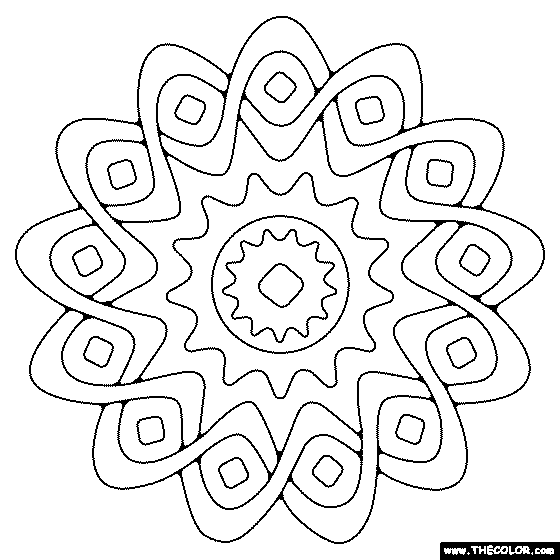 Mandala Coloring Page