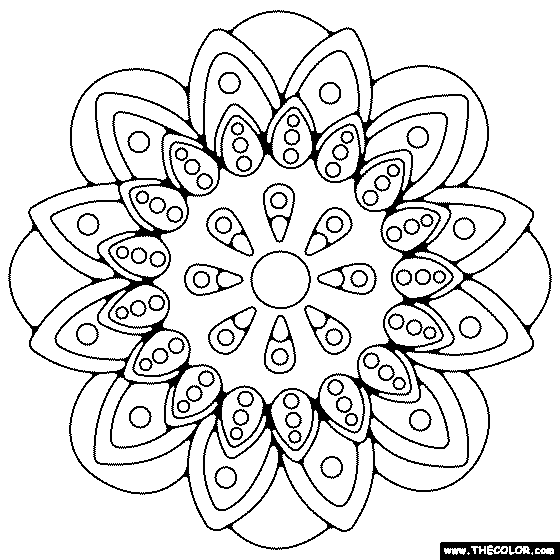 Mandala Coloring Page