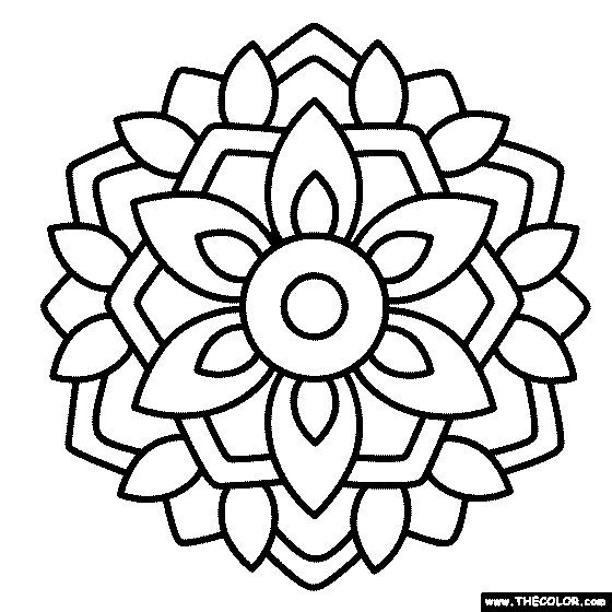 Mandala Coloring Page