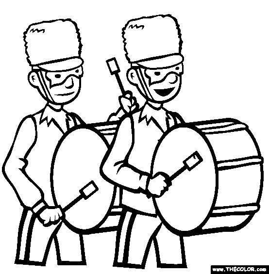 Marching Band Coloring Page