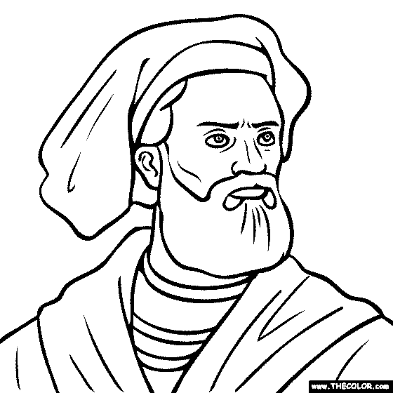 Marco Polo Coloring Page