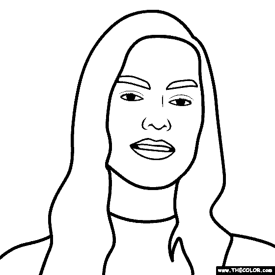 Margot Robbie Coloring Page