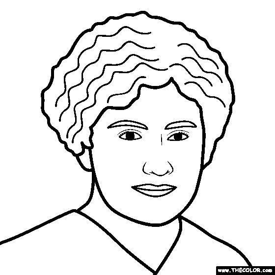 Maria Montessori Coloring Pages Sketch Coloring Page