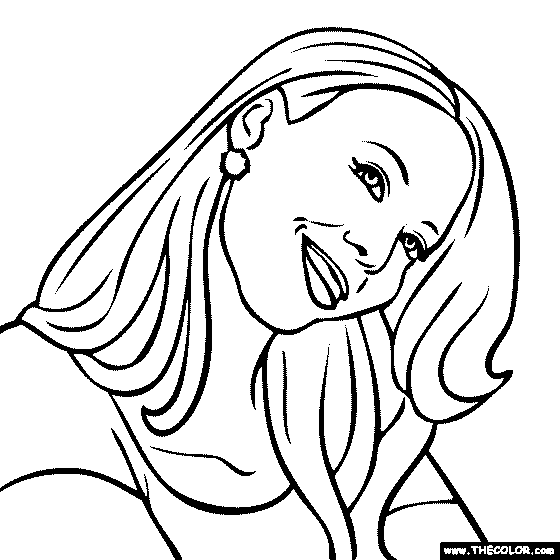 Mariah Carey Coloring Page