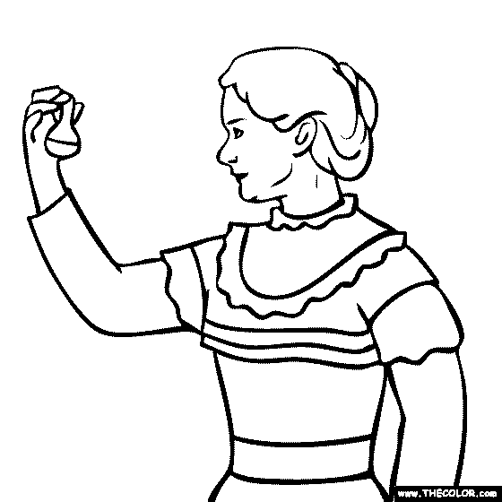 Marie Curie Coloring Page