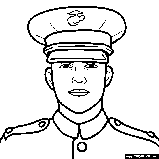 Marine Coloring Page