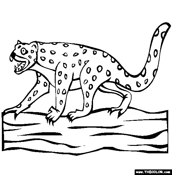 Marsupial Lion Coloring Page