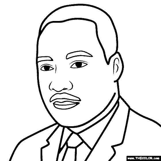 Martin Luther King Coloring Page
