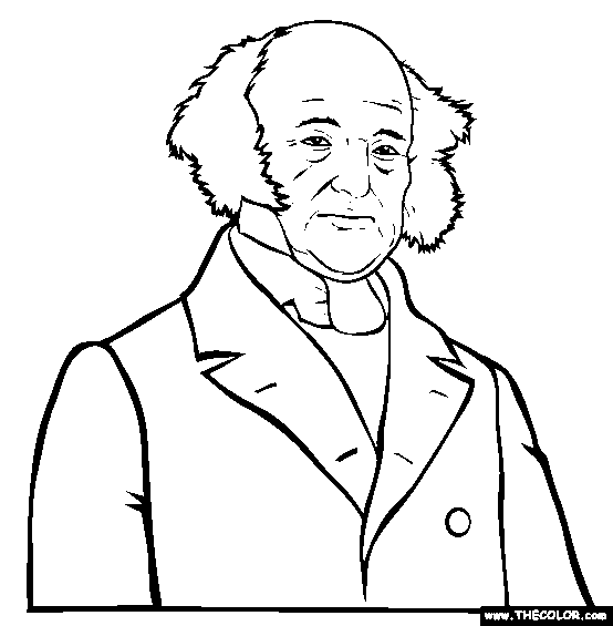 Martin Van Buren Coloring Page