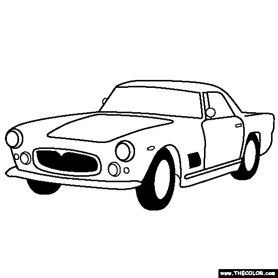 Maserati 3500 GT 1957 coloring page