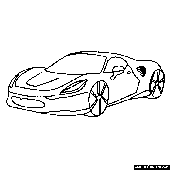 2021 Maserati MC20 Coloring Page