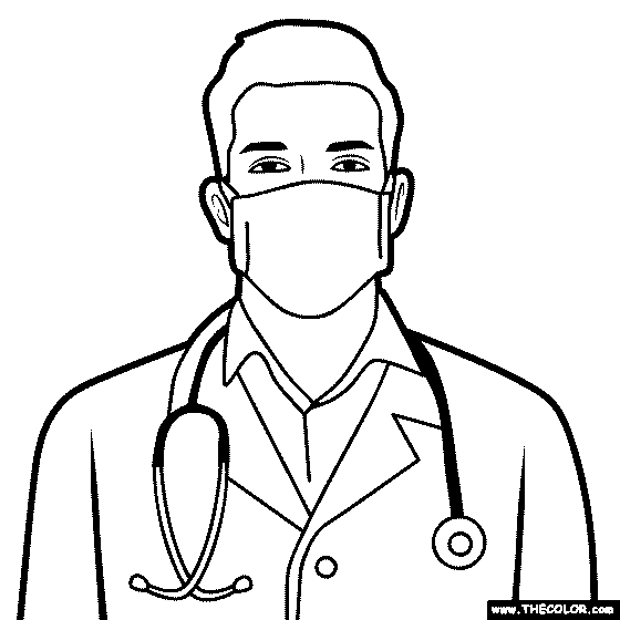 Doctor Coloring Page