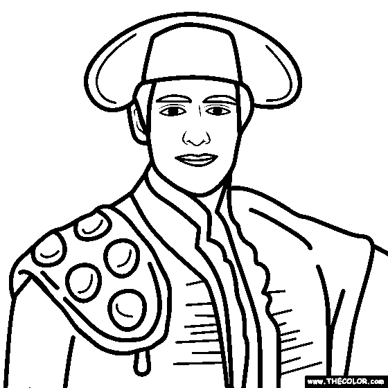 Matador Coloring Page