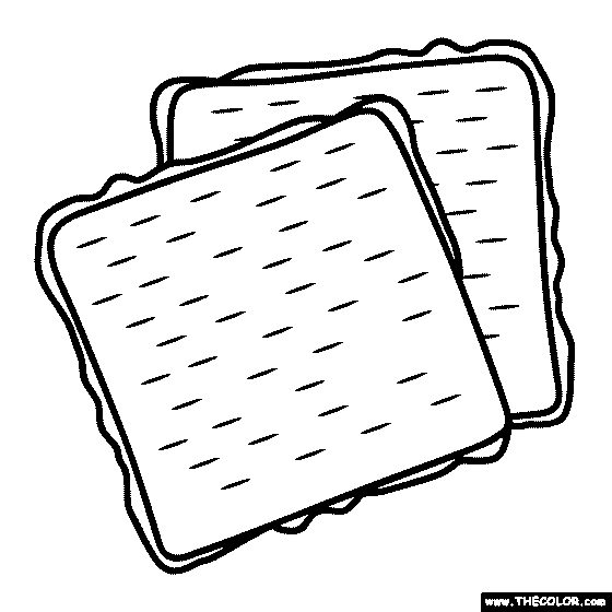 Matzah Coloring Page