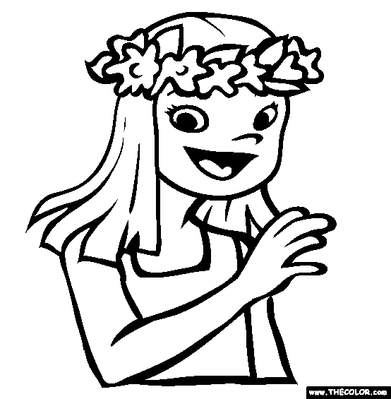 May Day Crown Coloring Page