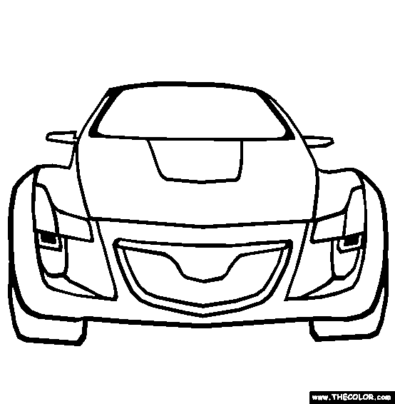 Mazda Kabura Concept Coloring Page