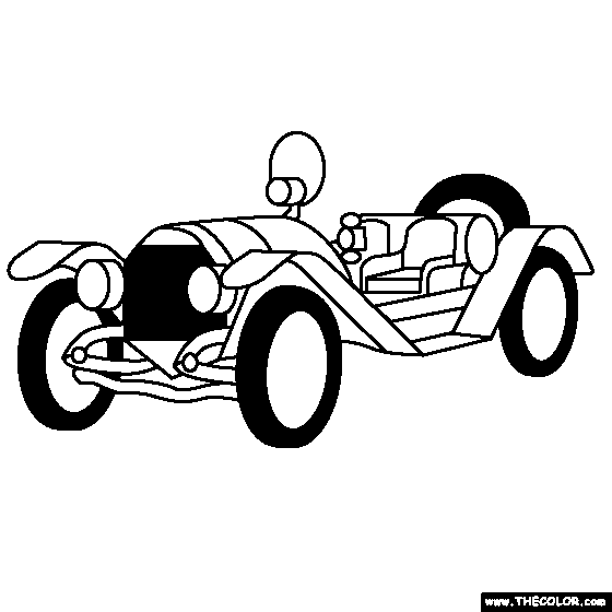 Mercer 35J Raceabout online coloring page