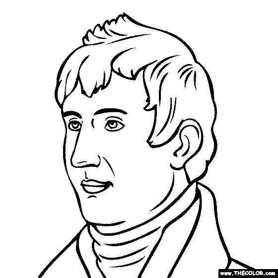 Meriwether Lewis Coloring Page