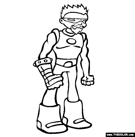 Metal Fist Coloring Page