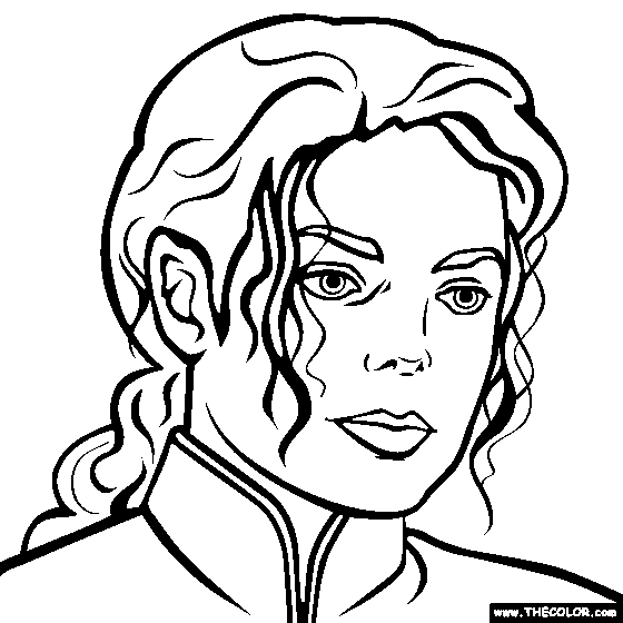 Michael Jackson Coloring Page