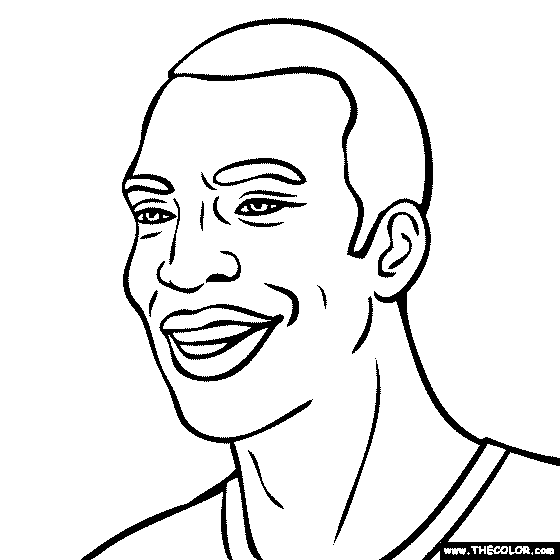 Michael Johnson Coloring Page