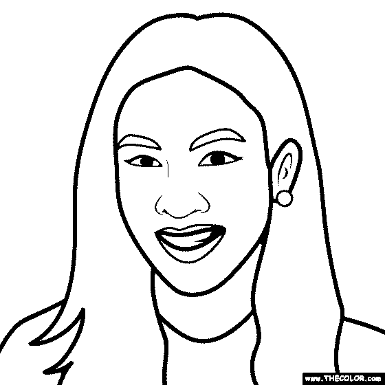 Michelle Kwan Coloring Page