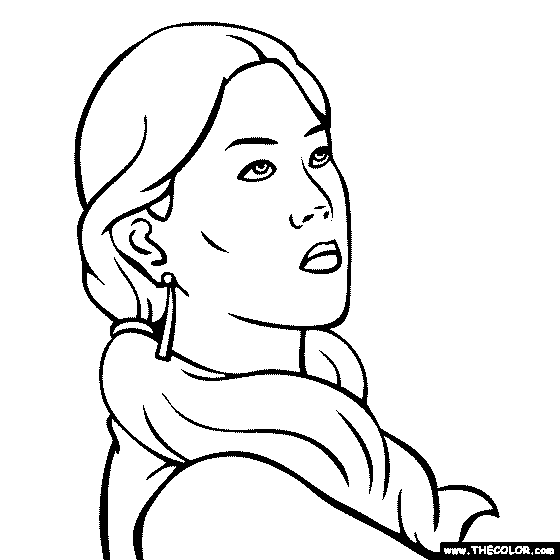 Michelle Wie Coloring Page