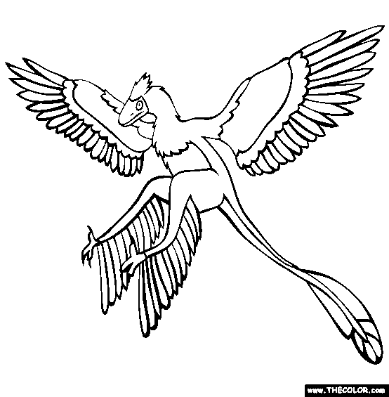 Microraptor Coloring Page