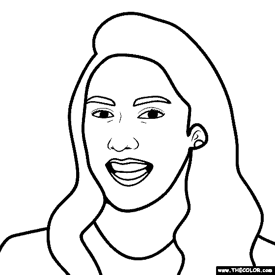 Mikaela Shiffrin Coloring Page